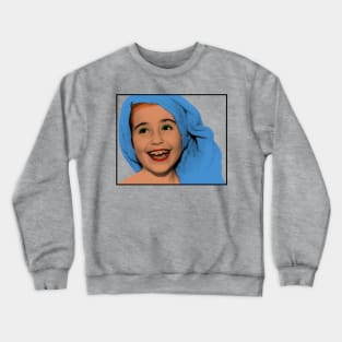 Young Girl Pop Art Crewneck Sweatshirt